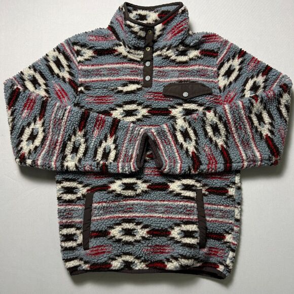 Cinch Western Aztec Fleece Pullover Women's Size Small Cowgirl, Rodeo, Horses - Picture 1 of 16